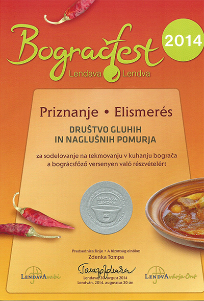 Društvo gluhih in naglušnih Pomurja na Bogračfestu v Lendavi